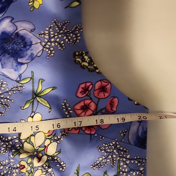 Talbots NWT Blue Floral Dress - Picture 6 of 9